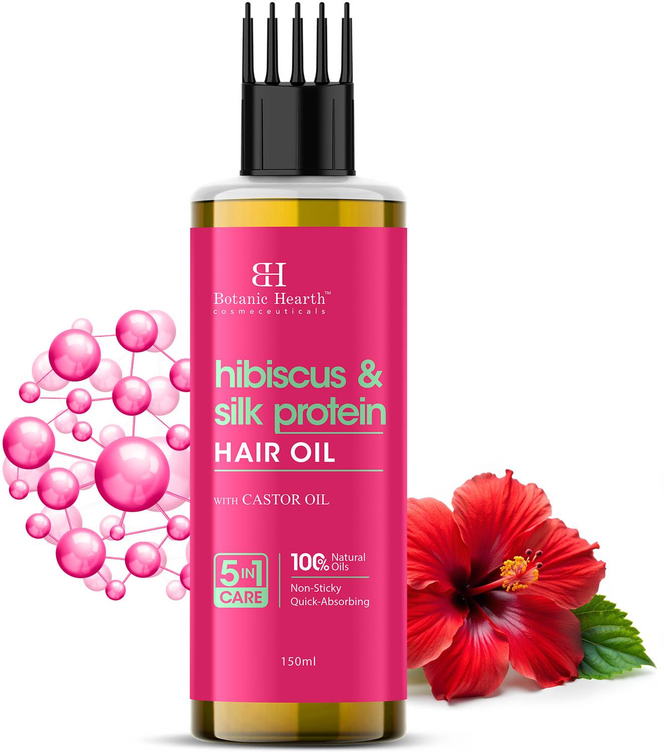 Botanic Hearth Hibiscus & Silk Protien Hair Oil