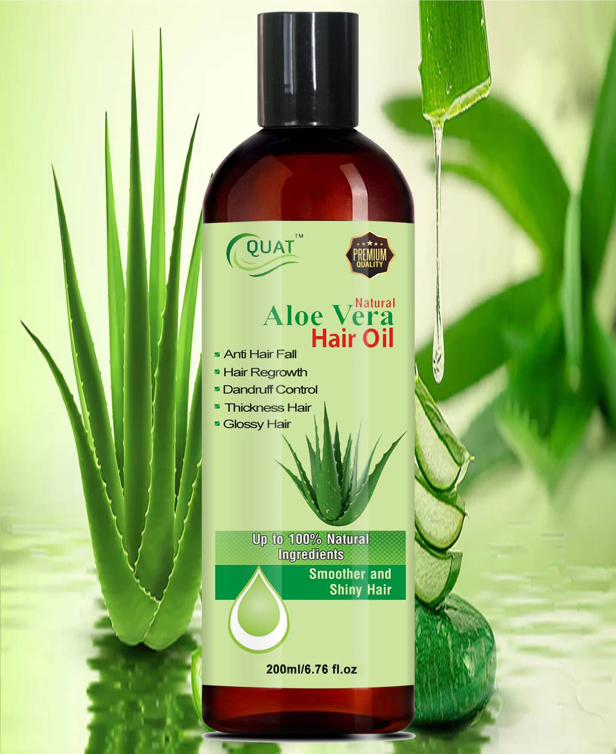 QUAT "Radiant Roots: Aloe Vera Hair Oil for Strength and Shine" Hair Oil -  Price in India, Buy QUAT "Radiant Roots: Aloe Vera Hair Oil for Strength  and Shine" Hair Oil Online