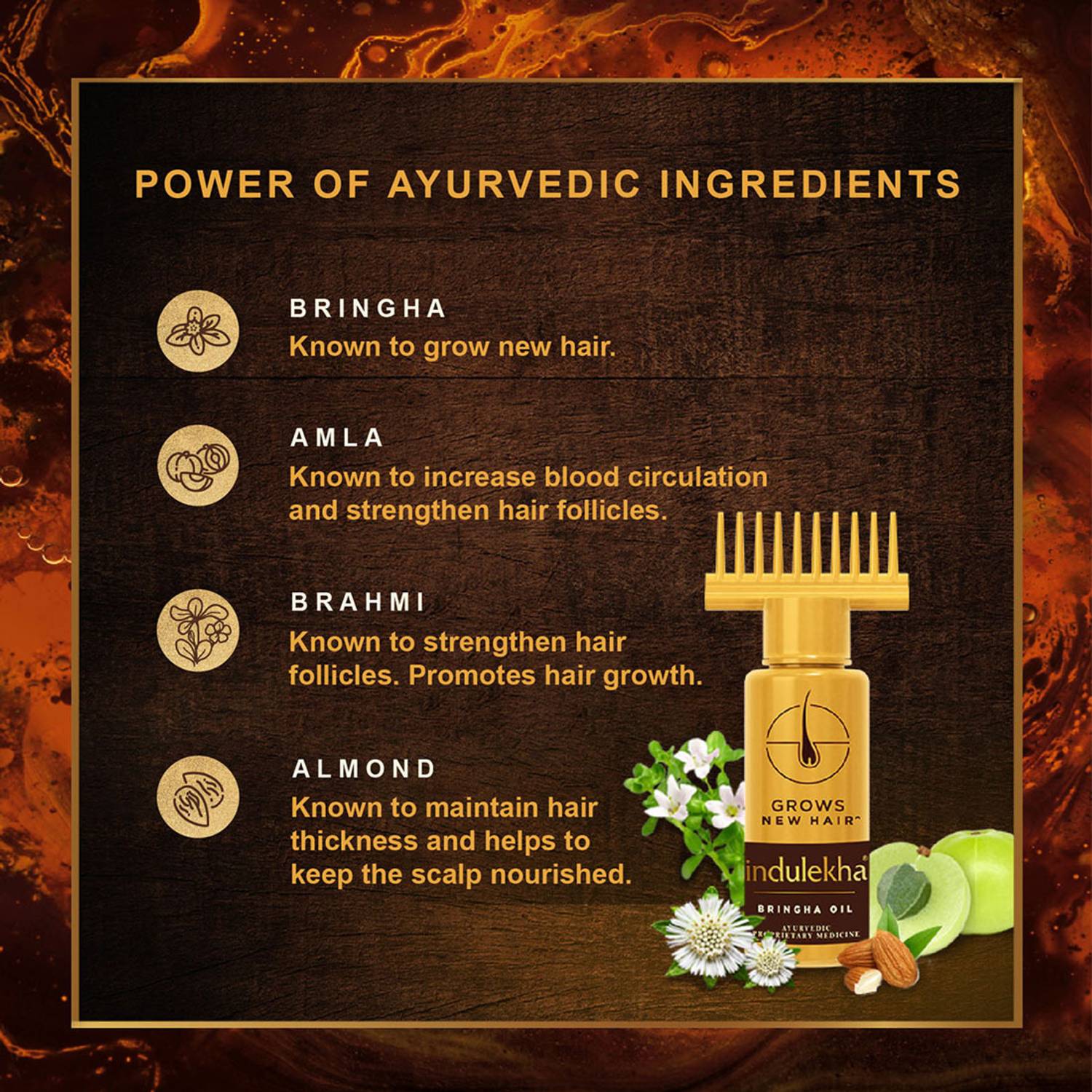 Indulekha Bringha Ayurvedic Hair Oil Pack of 2 - Image 5