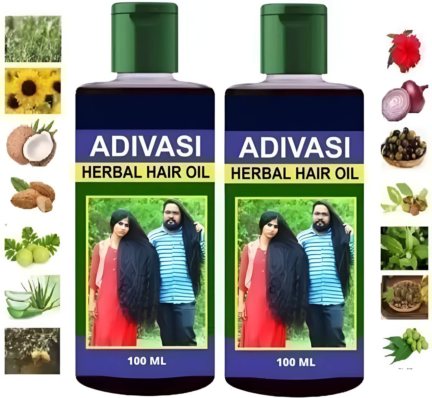 Adivasi Medicine Hair Growth Hair Fall Oil With Dandruff Free Rosemary Esenstiol Oil Hair Oil