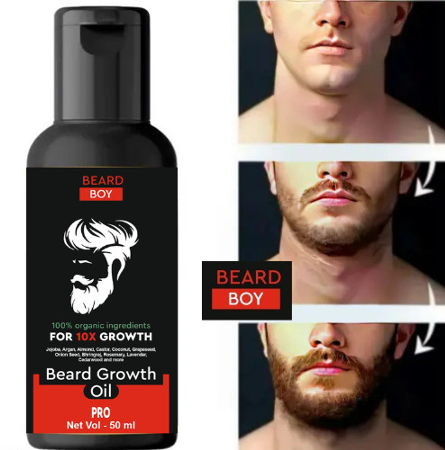 Image of women natural Ayurvedic Beard Growth Oil Hair Oil
