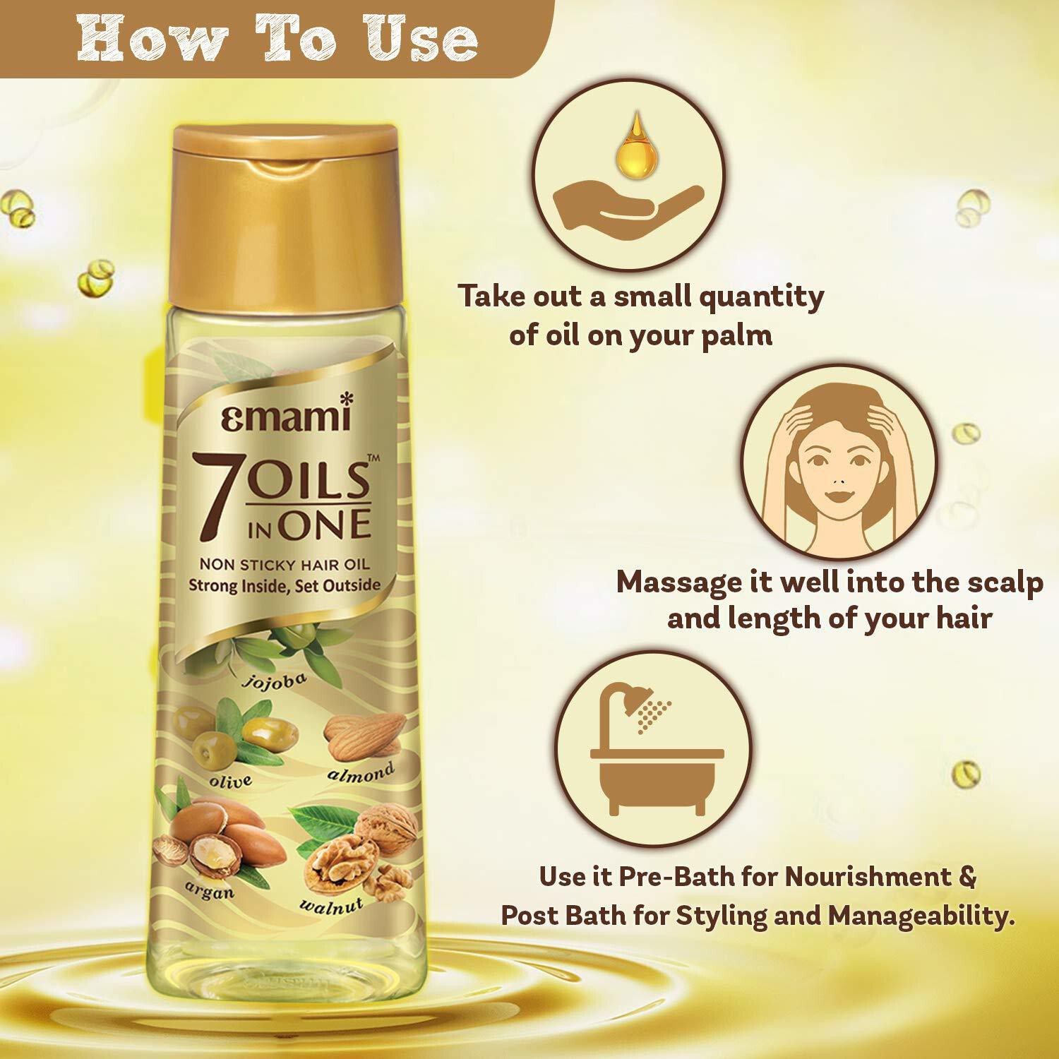 Image of EMAMI 7 OIL IN ONE Hair Oil