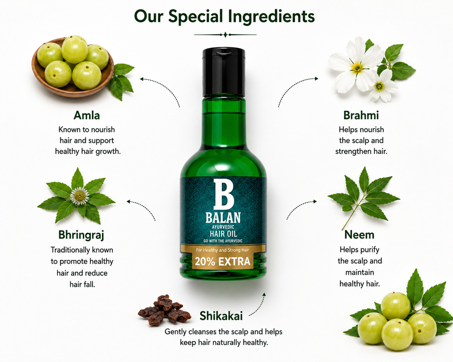 Image of balan Ayurvedic Hair Oil 200ml Oil for Men & women | Revitalises Dry, Frizzy Hair Oil