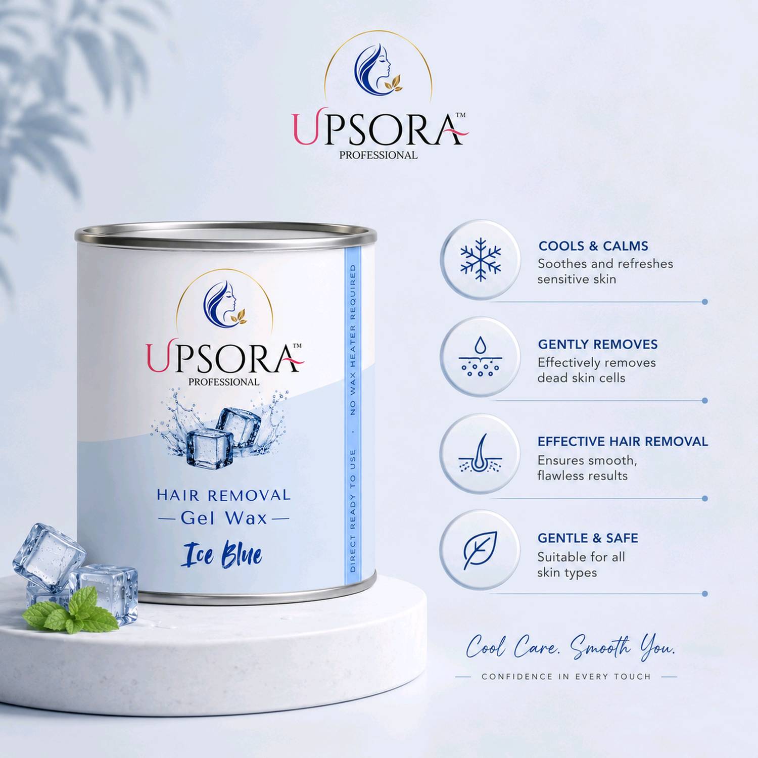 UPSORA Ice Blue Gel Wax for Women - Image 2