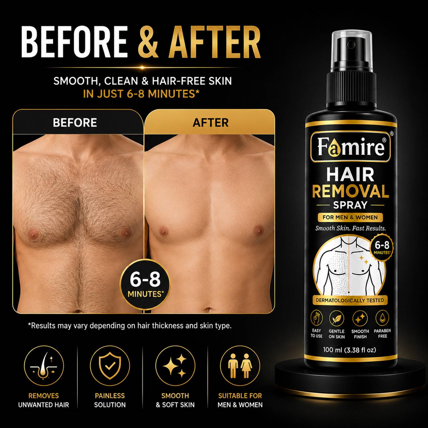Famire Hair Removal Spray for Body - Image 4