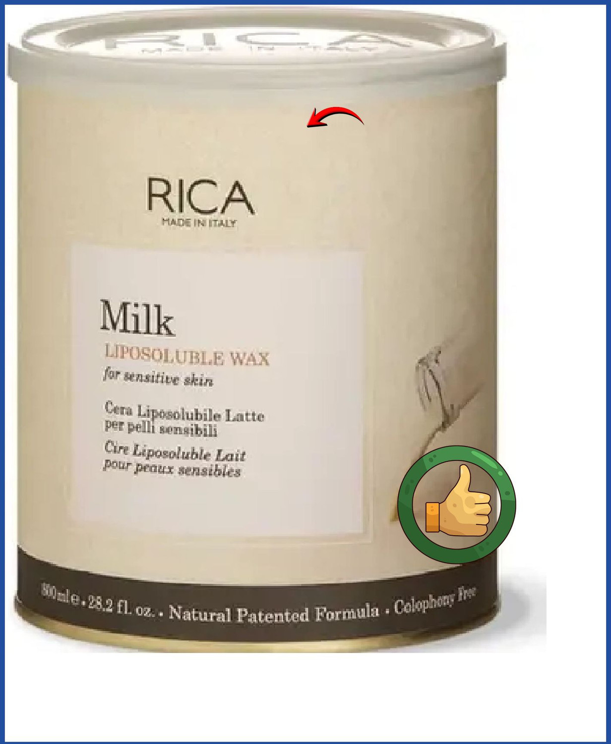 Image of Reya PREMIUM RICA MILK WAX 800 ML Wax
