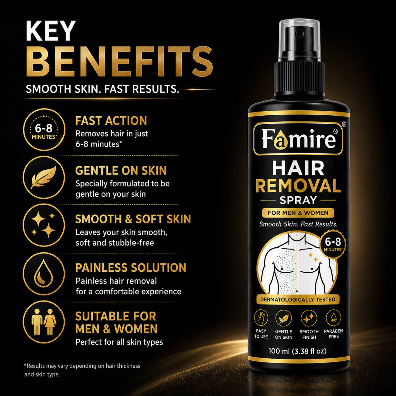 Famire Hair Removal Spray for Body - Image 2