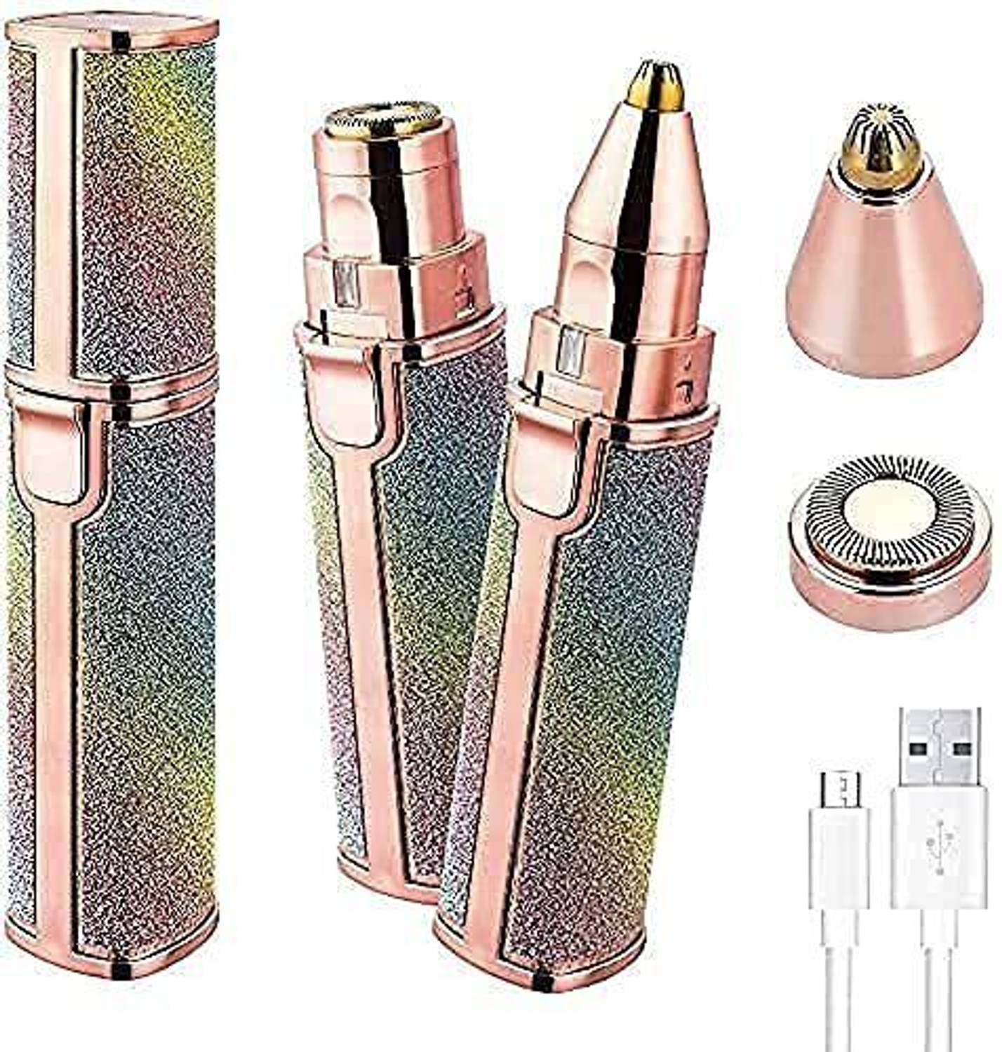 CHG 2 in 1 Rainbow Blowless Painless Face Hair Removal Machine for Women Hair Remove Strips