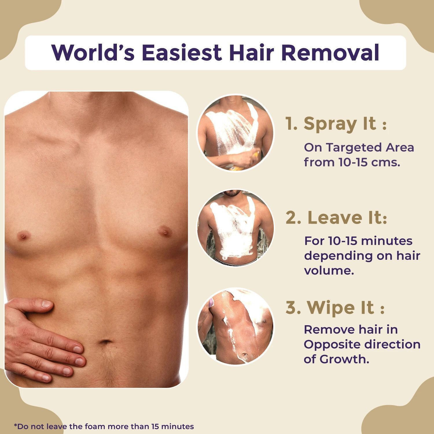 Image of Sanfe Hair Removal Spray Foam - Spray Away Spray
