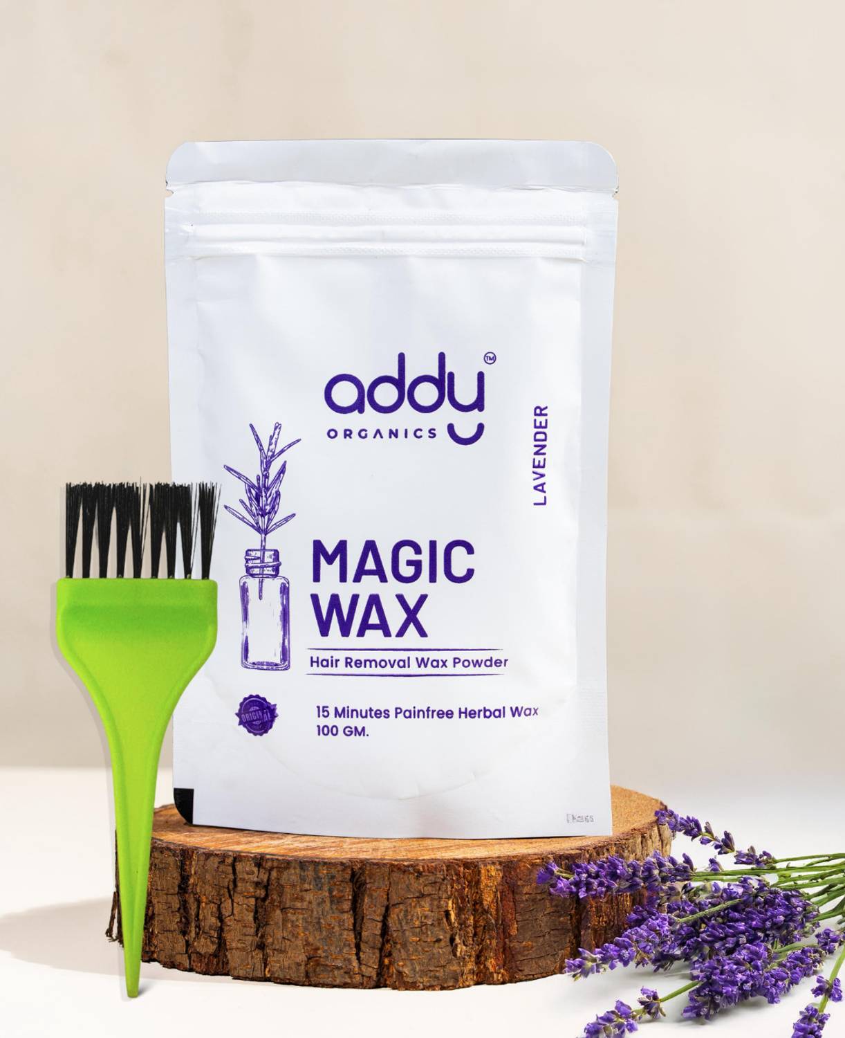 Addy Organics Magic Wax Hair Removal Wax Powder For Men And Women 100g Wax