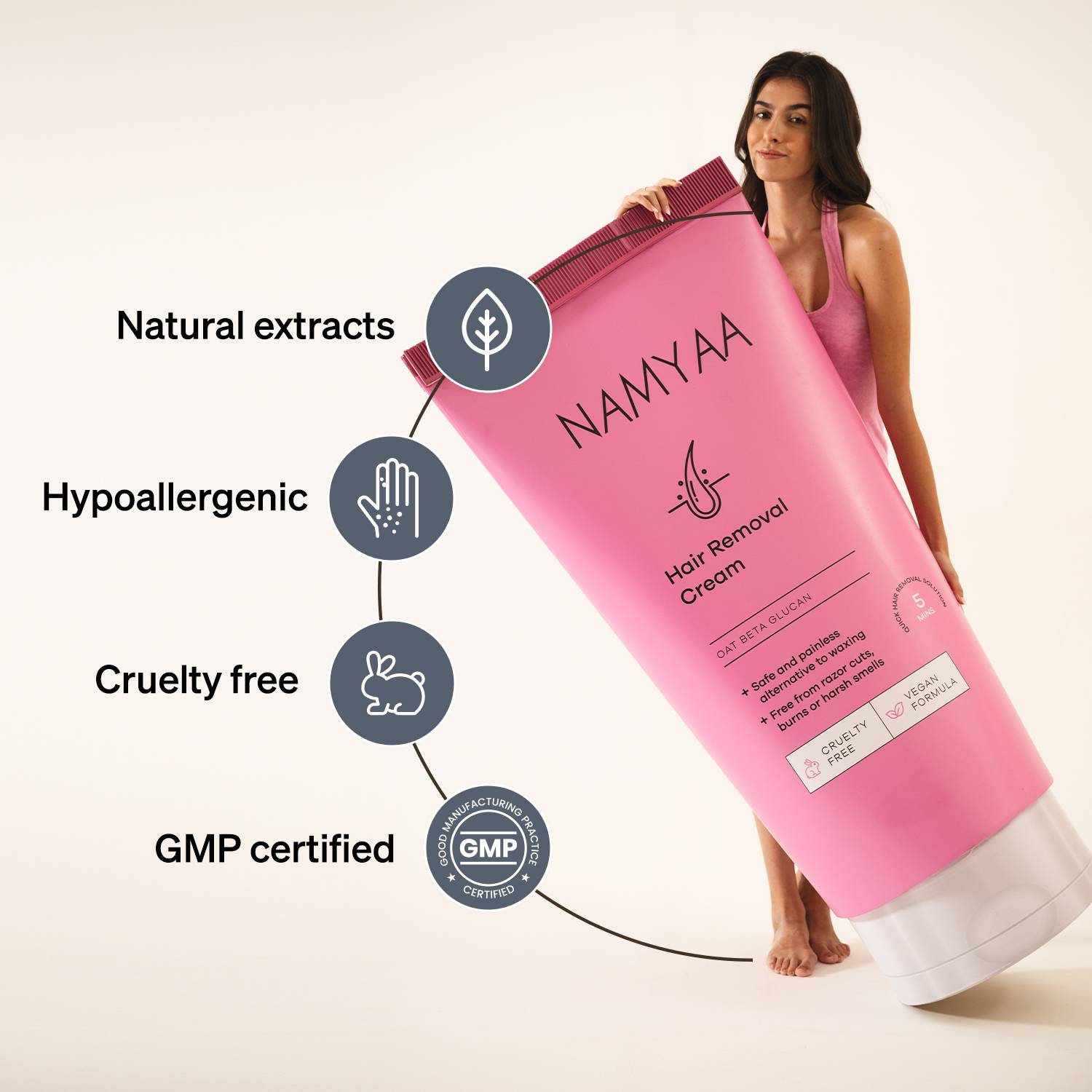 Namyaa Hair Removal Cream for Intimate Skin - Image 3
