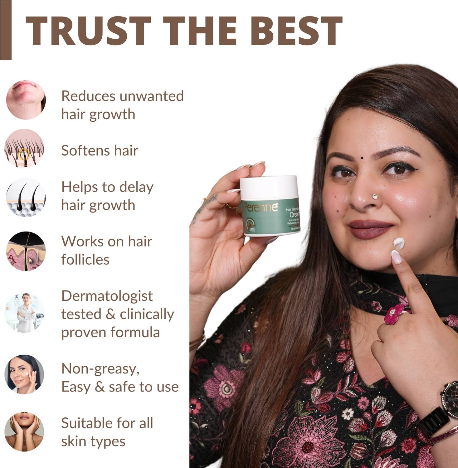 Perenne Hair Retardant Cream - Image 2