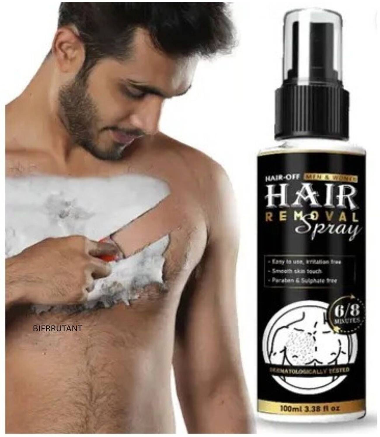 BIFRRUTANT Hair Removal Spray Her Easy to Use Perfect for Busy Mo