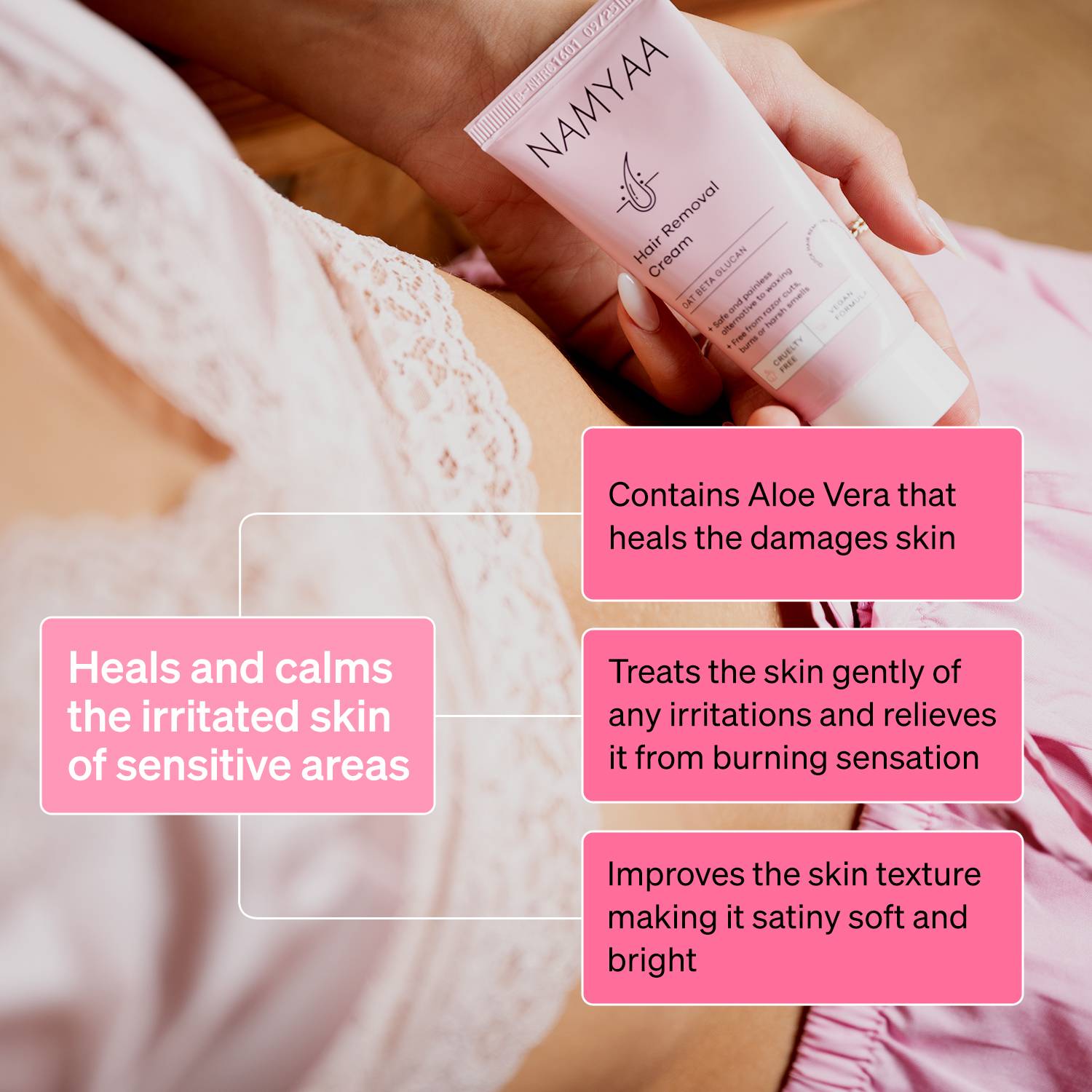 Namyaa Hair Removal Cream for Intimate Skin - Image 4