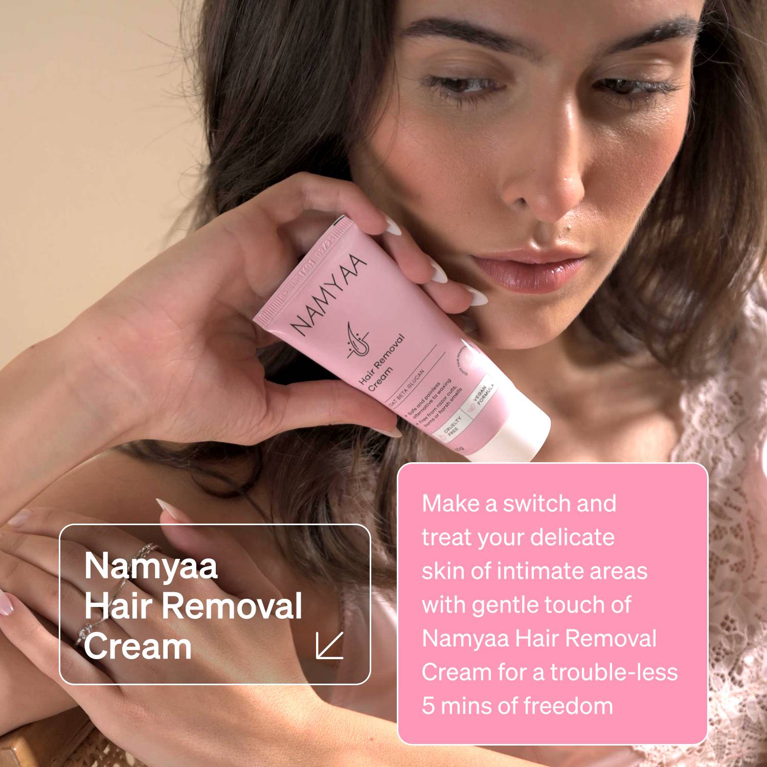 Namyaa Hair Removal Cream for Intimate Skin - Image 2