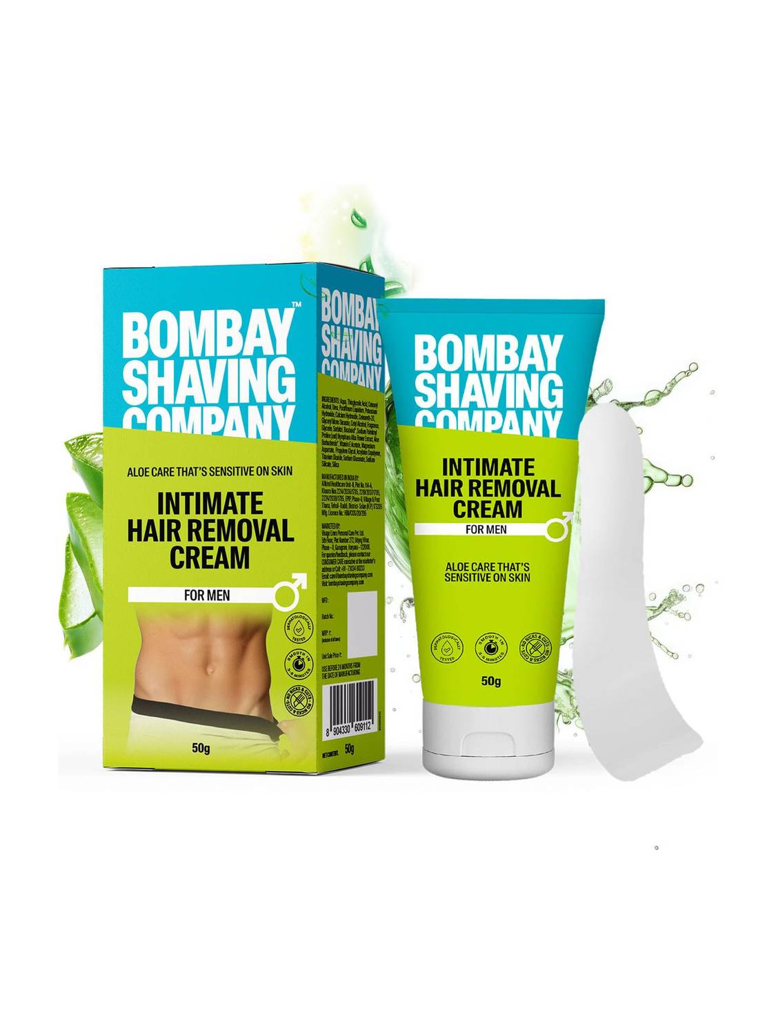 BOMBAY SHAVING COMPANY Intimate Hair Removal Cream | Painless Pubic Hair Remover For Sensitive Areas Cream