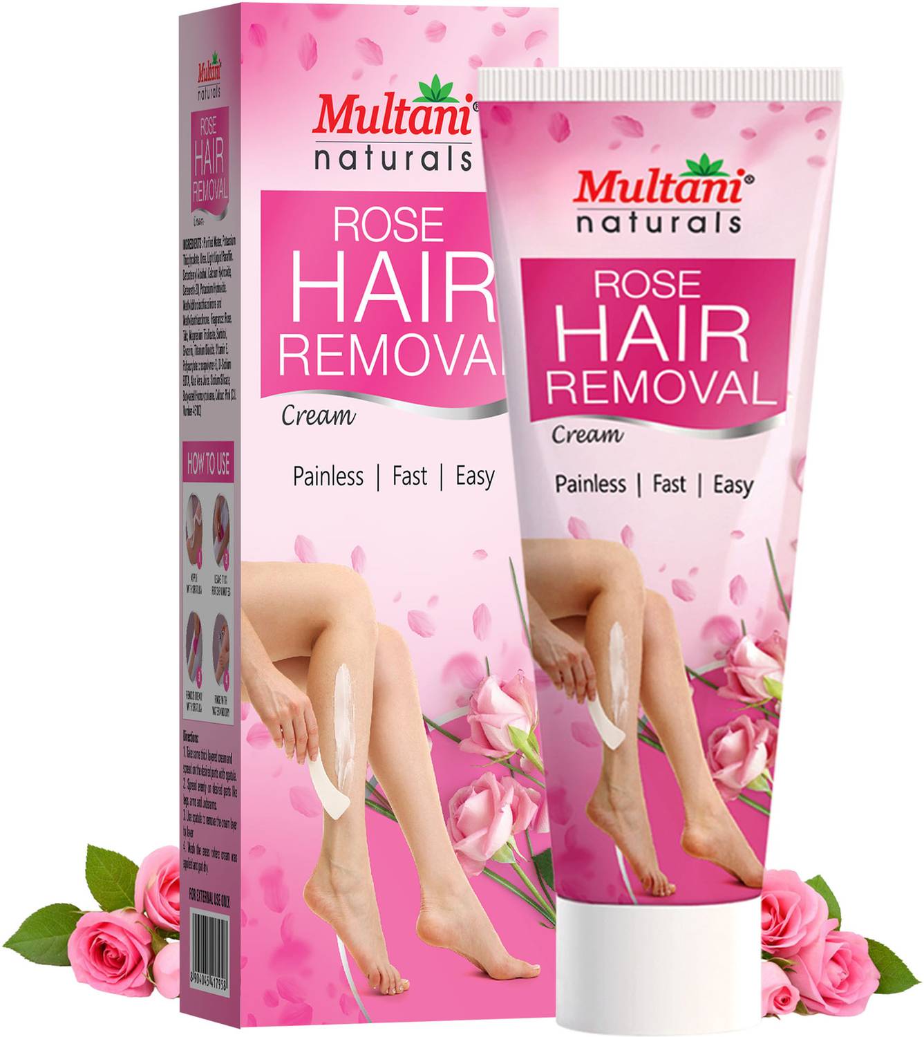 Multani naturals Rose Hair Removal Cream | Painless & Stripless - Cream Rs. 39 - Flipkart