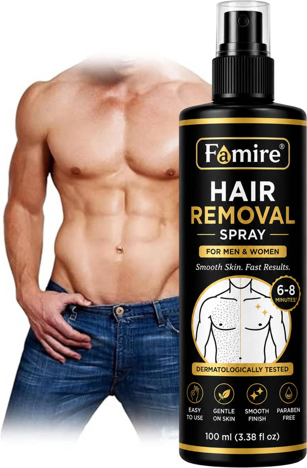 Famire Hair Removal Spray for Body - Image 1