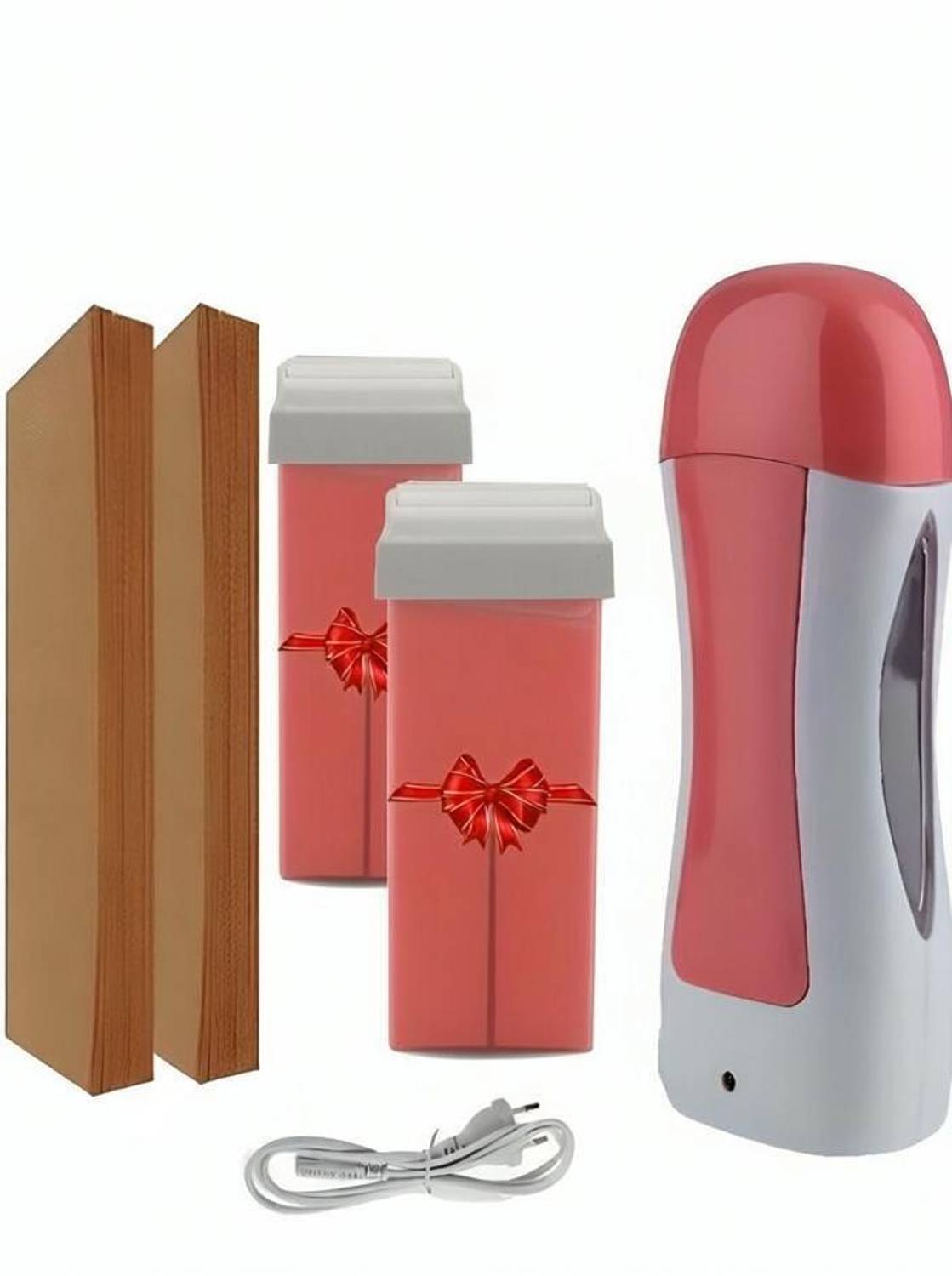 Roll on Hair Removal Wax Heater Machine With 2 Refill & 60 Strips For Women_R5NV Wax - Image 1