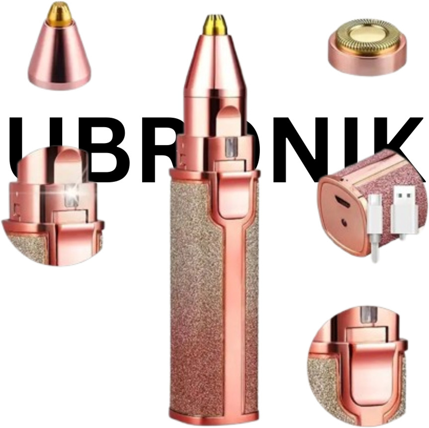 Image of UBRONIK Blawless Women's 2 in 1 Facial Hair Shaver | Smooth & Safe Spray