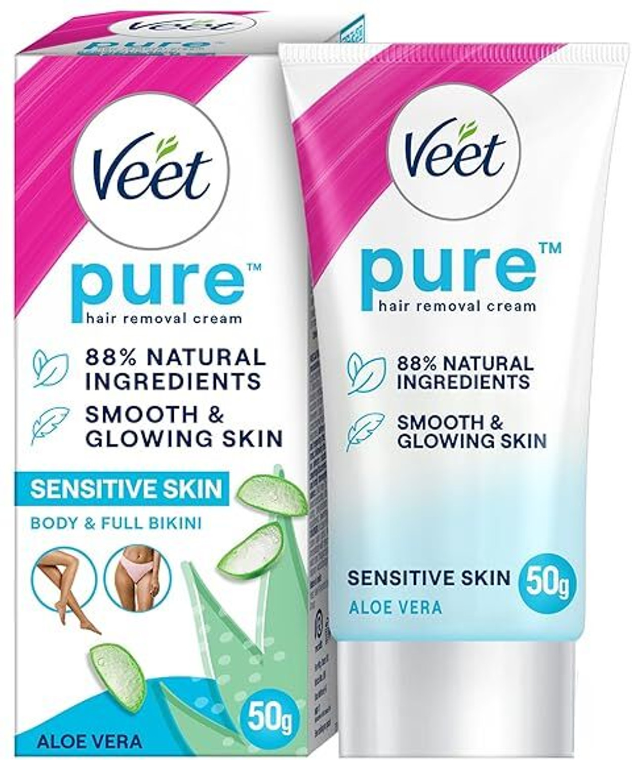 Image of Veet Pure Hair Removal - Sensitive Skin Cream 50g Cream