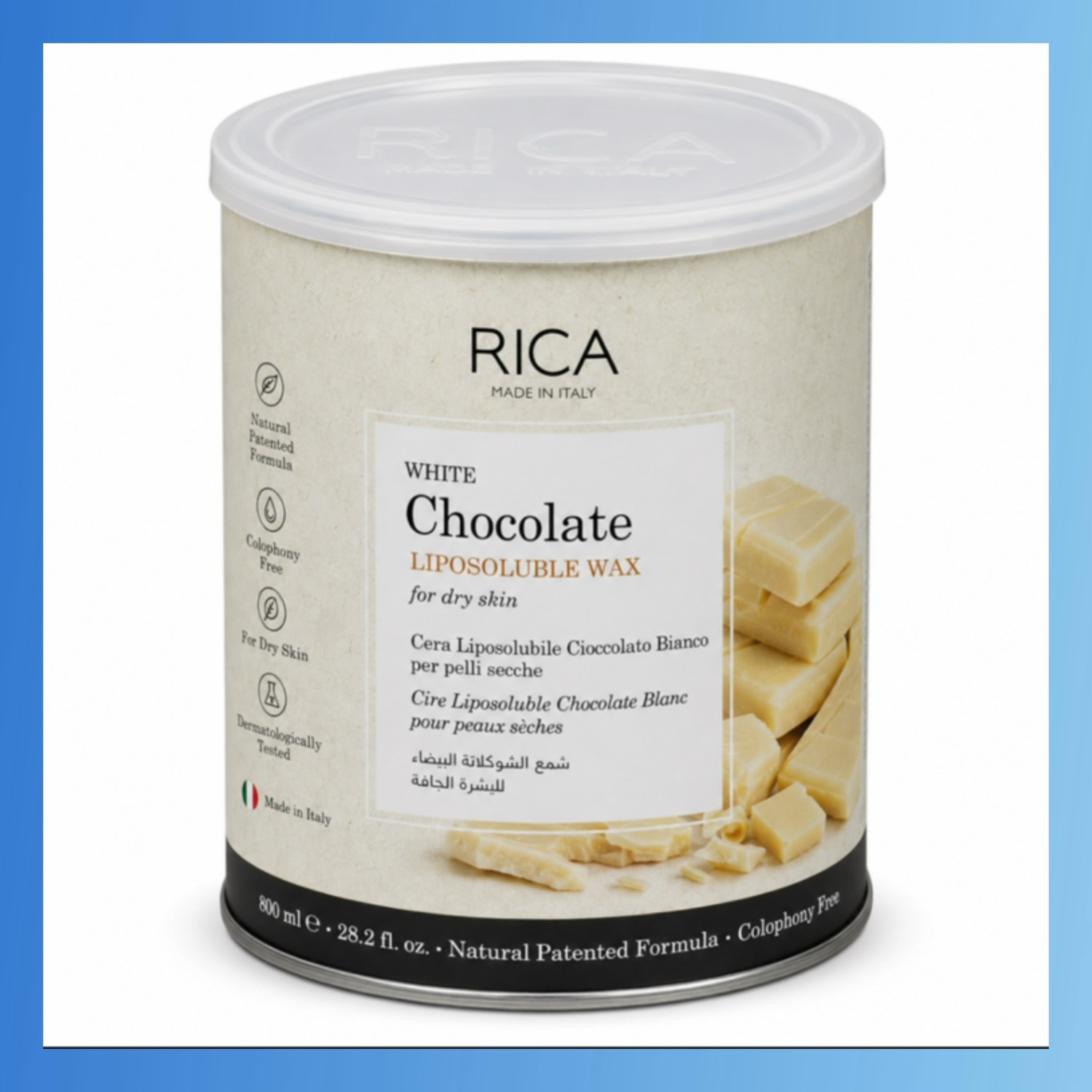 Image of Reya rica White Chocolate Liposoluble Wax for Dry Skin Smooth Gentle Hair Removal Wax