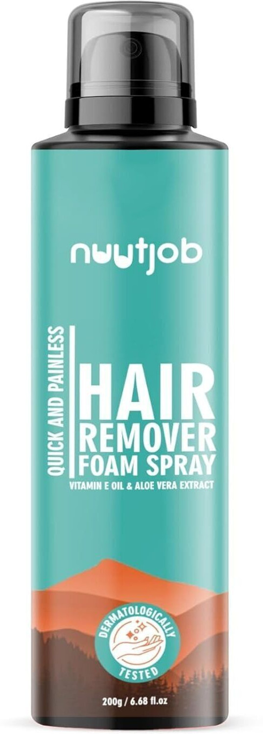 Image of Nuutjob Hair Remover Foam Spray | Quick, Easy & Painless | Vitamin E Oil and Aloe Vera Spray
