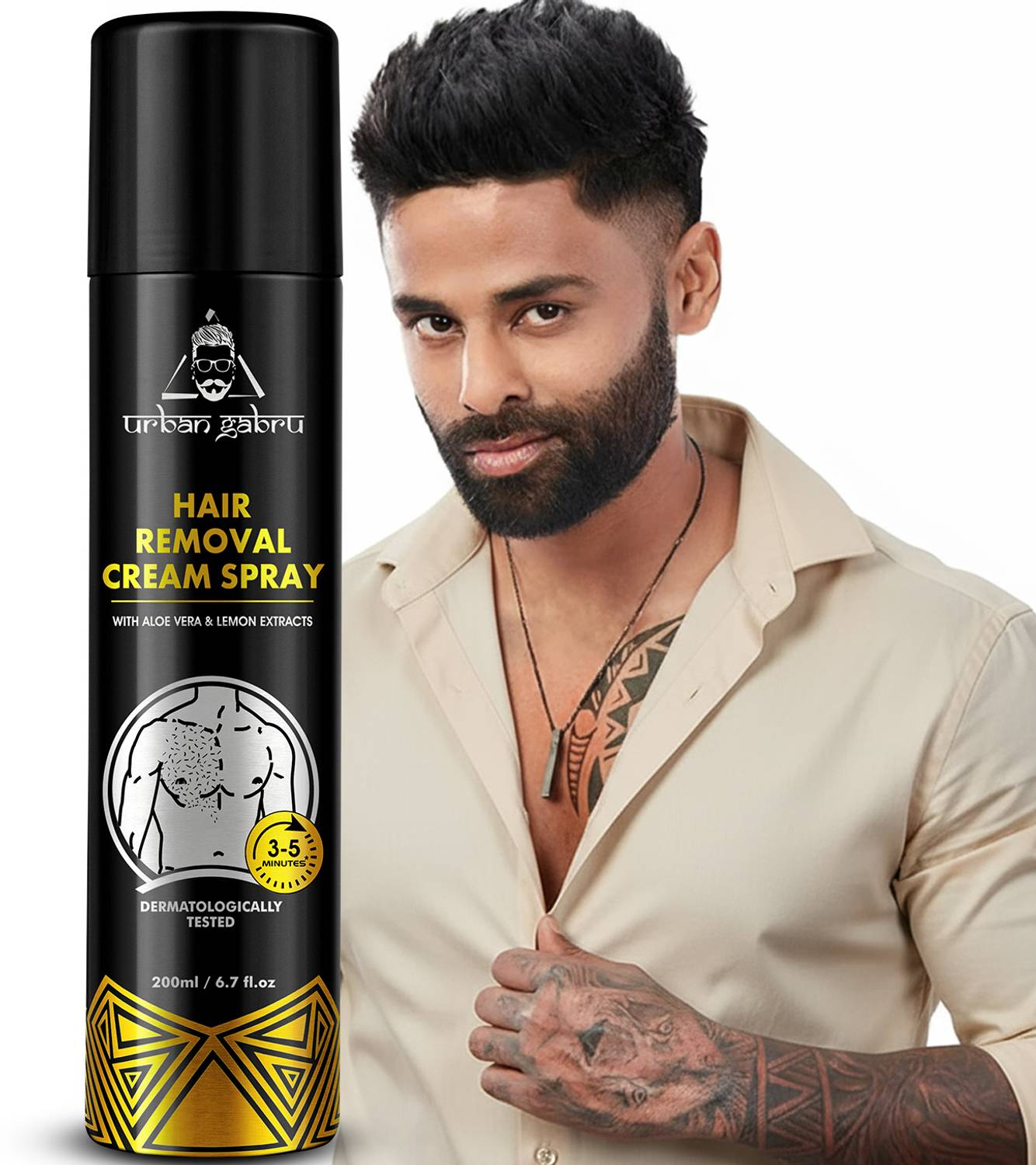 urbangabru Hair Removal Cream Spray for Men - Image 1