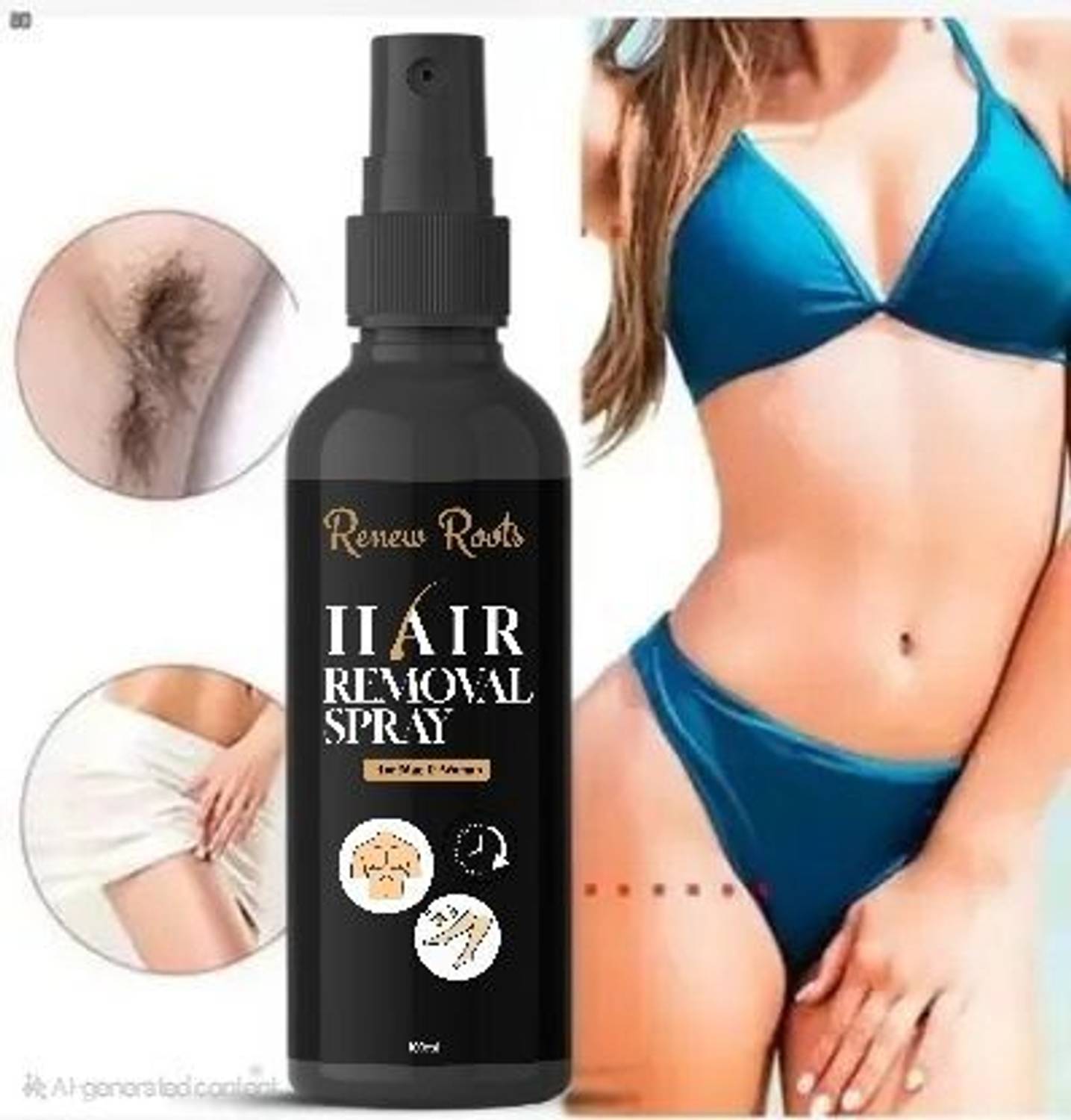 renew roots Hair Removal Cream for Men & Women Smooth Skin in 5