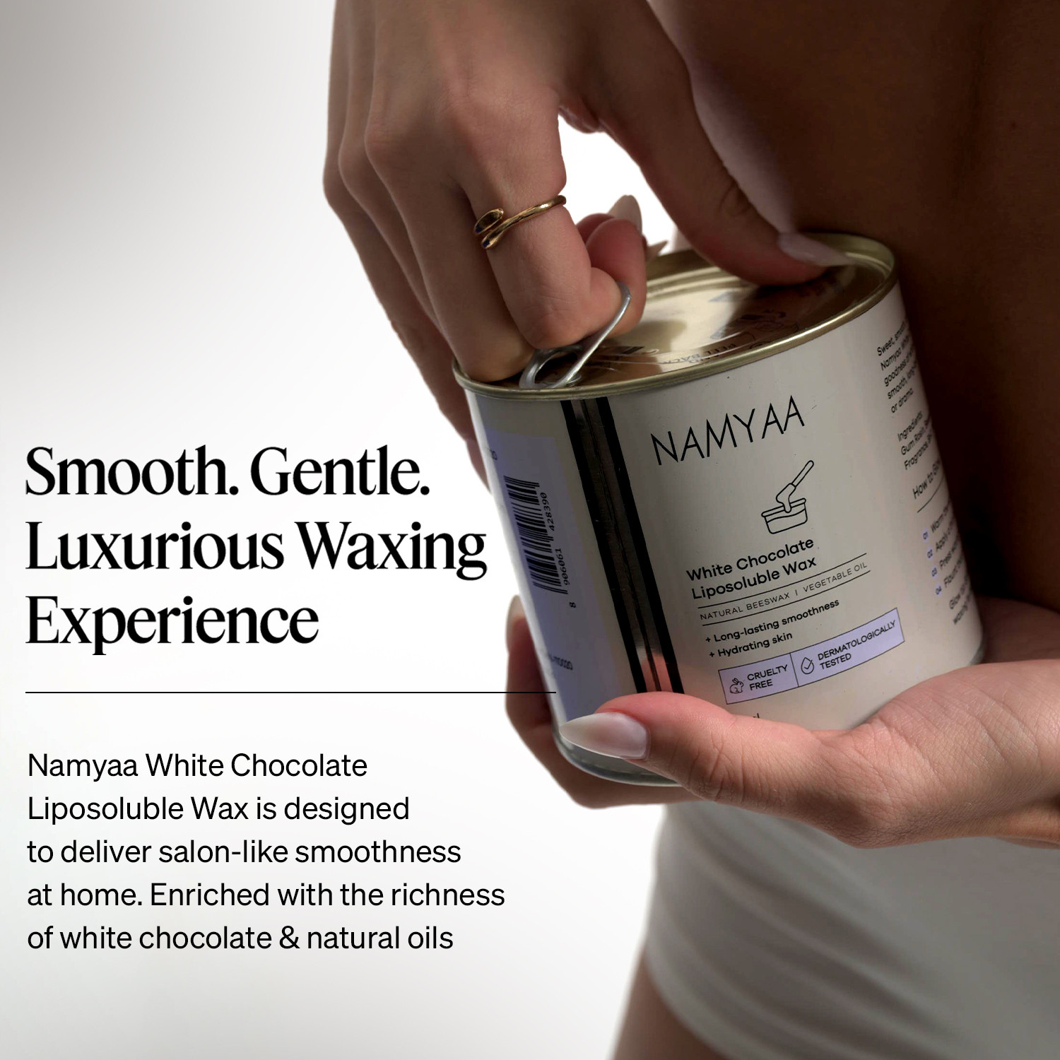 Image of Namyaa White Chocolate Liposoluble Wax I Painless Hair Removal Wax Pack of 1 Wax