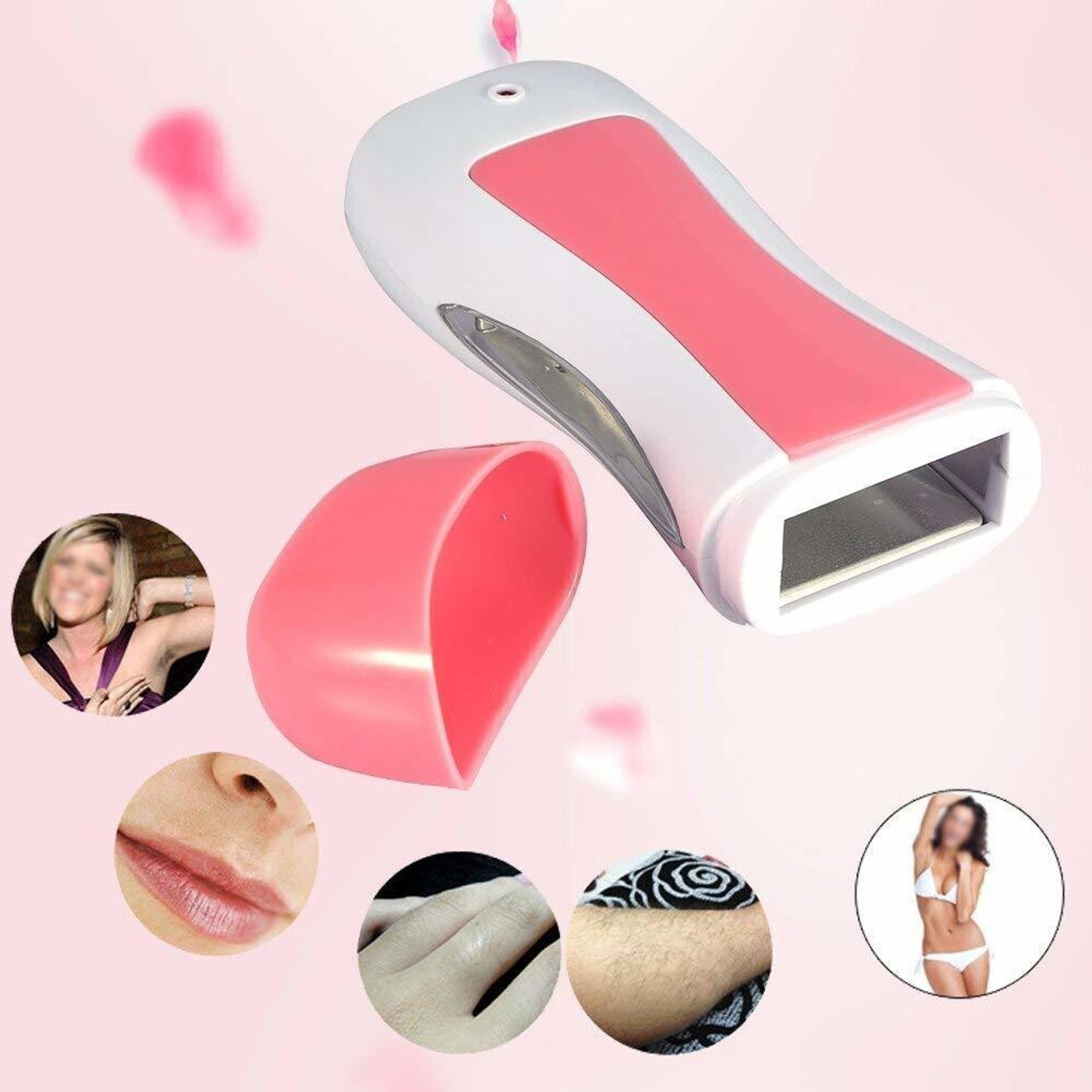 Image of BK 10 IMPORT & EXPORT Depilatory Roll on Wax Heater Machine Hair Removal Wax Warmer with Roll on Wax Refill Cartridge and 10 Pcs Wax strips for Hair Removal Waxing Kit for Women and Girls Wax