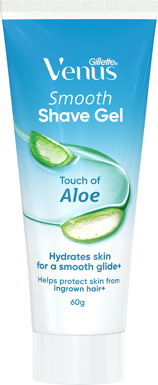 Image of Venus Gillette Smooth Shave Gel for Women with Aloe Vera, 1 Pc, 60g Gel