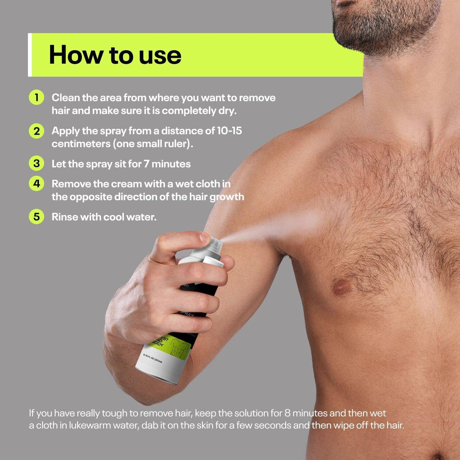 Qraa Men Hair Removal Cream for Body & Intimate Area - Image 4