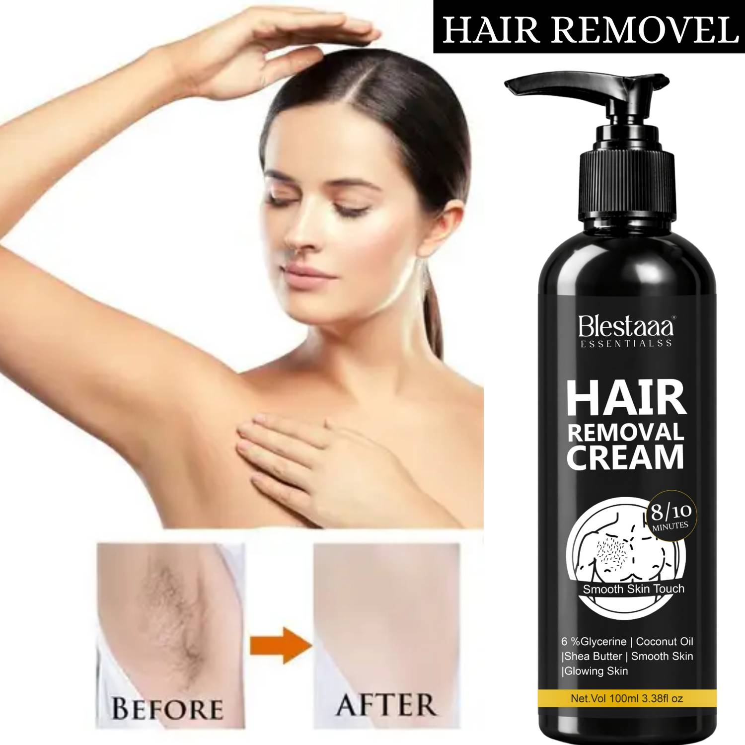 blestaaa essentialss Hair Removal Cream Spray Hand, Leg & Under A