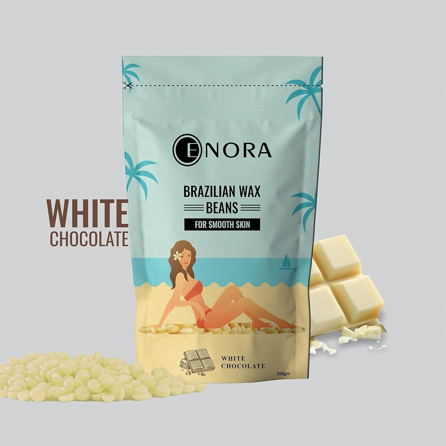 Image of Enora Hair Removal Brazilian Wax | For Face, Eyebrow Back, Bikini Area,( Pack of 1 ) Wax