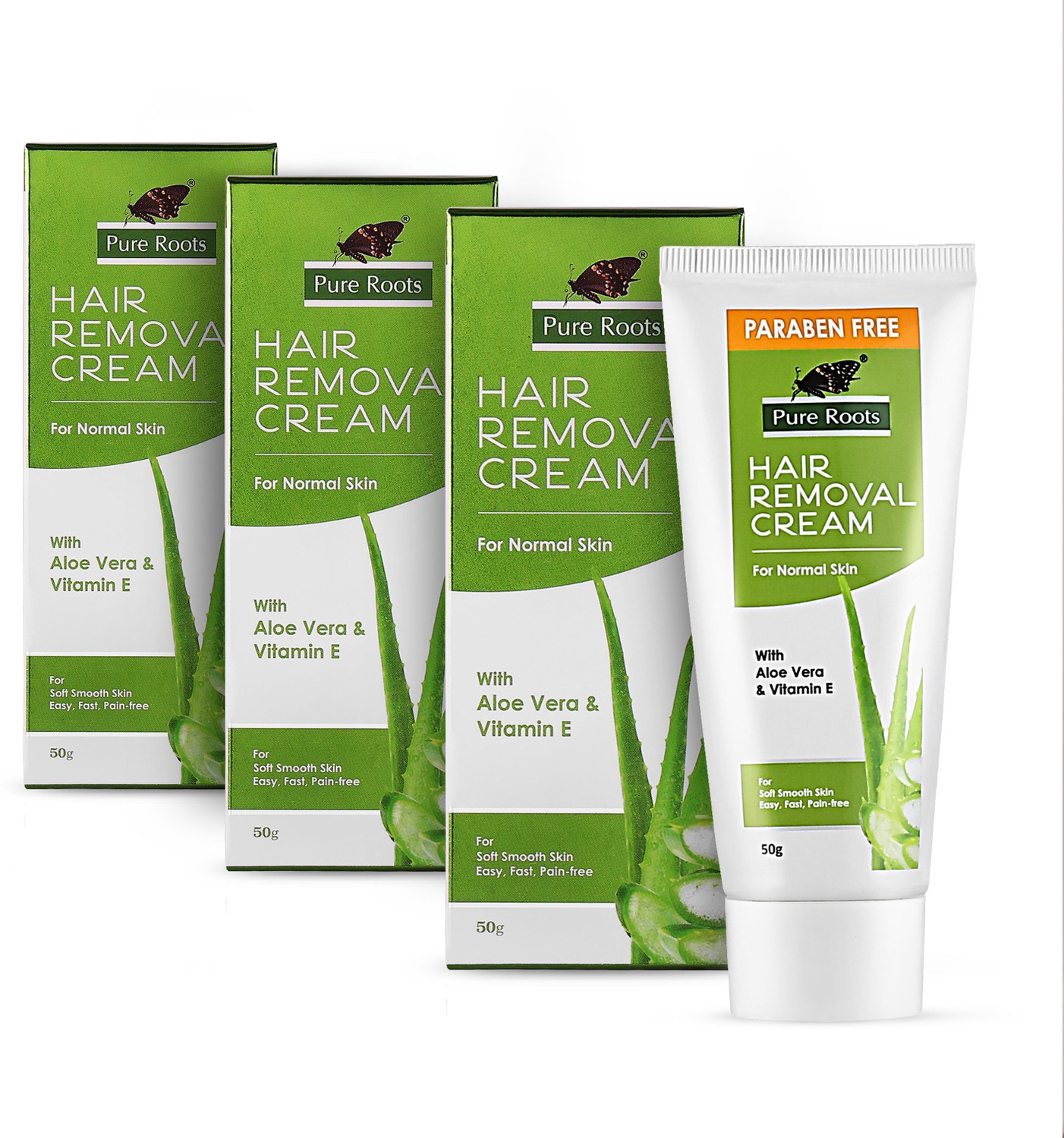 Image of Pure Roots Aloe Vera Hair Removal Cream