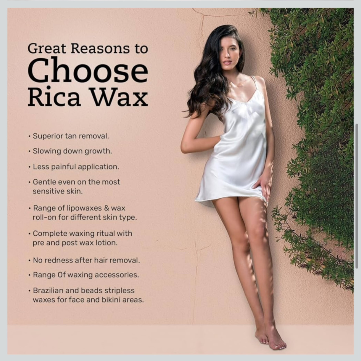 Image of Reya rica White Chocolate Liposoluble Wax for Dry Skin Smooth Gentle Hair Removal Wax