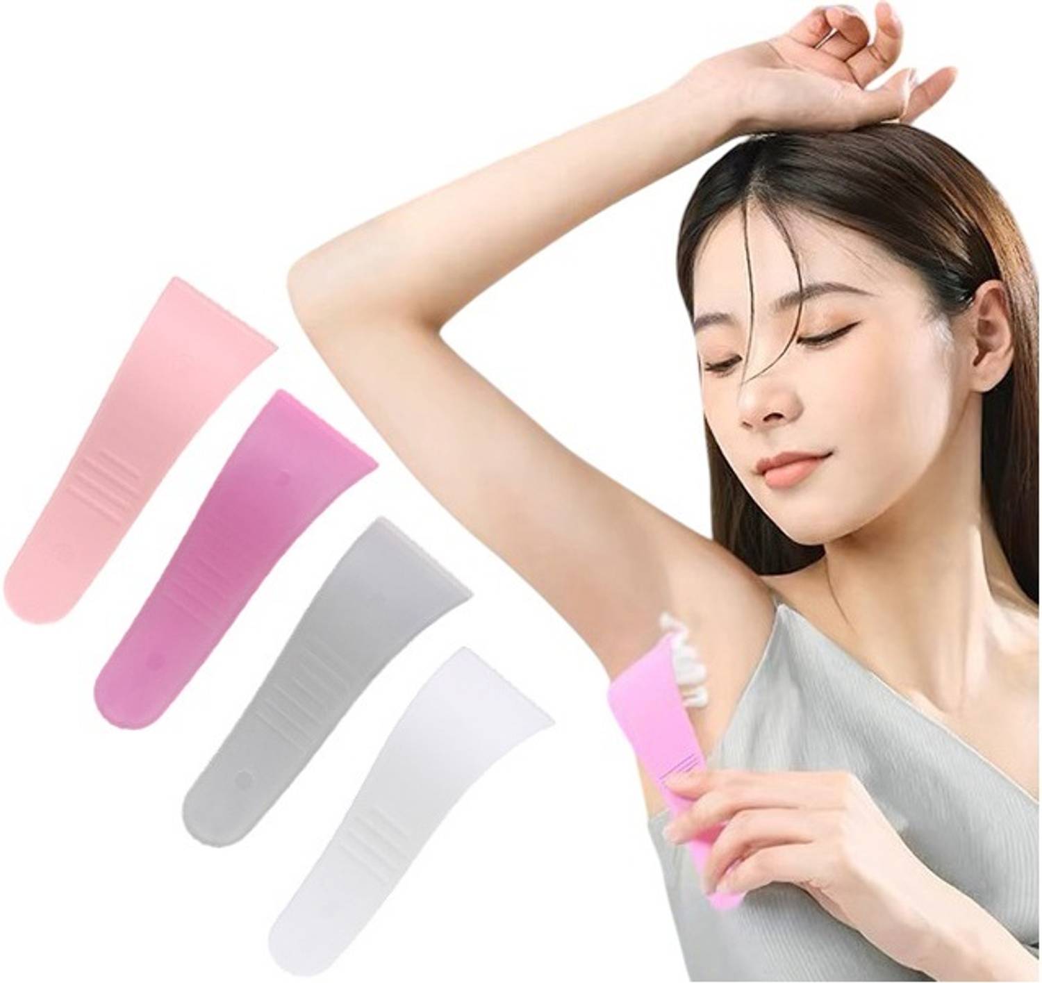 AKADO Portable Hair Wax Cleansing Spatulas Hair Waxing Removal Beauty Tools Non-Stick Cream
