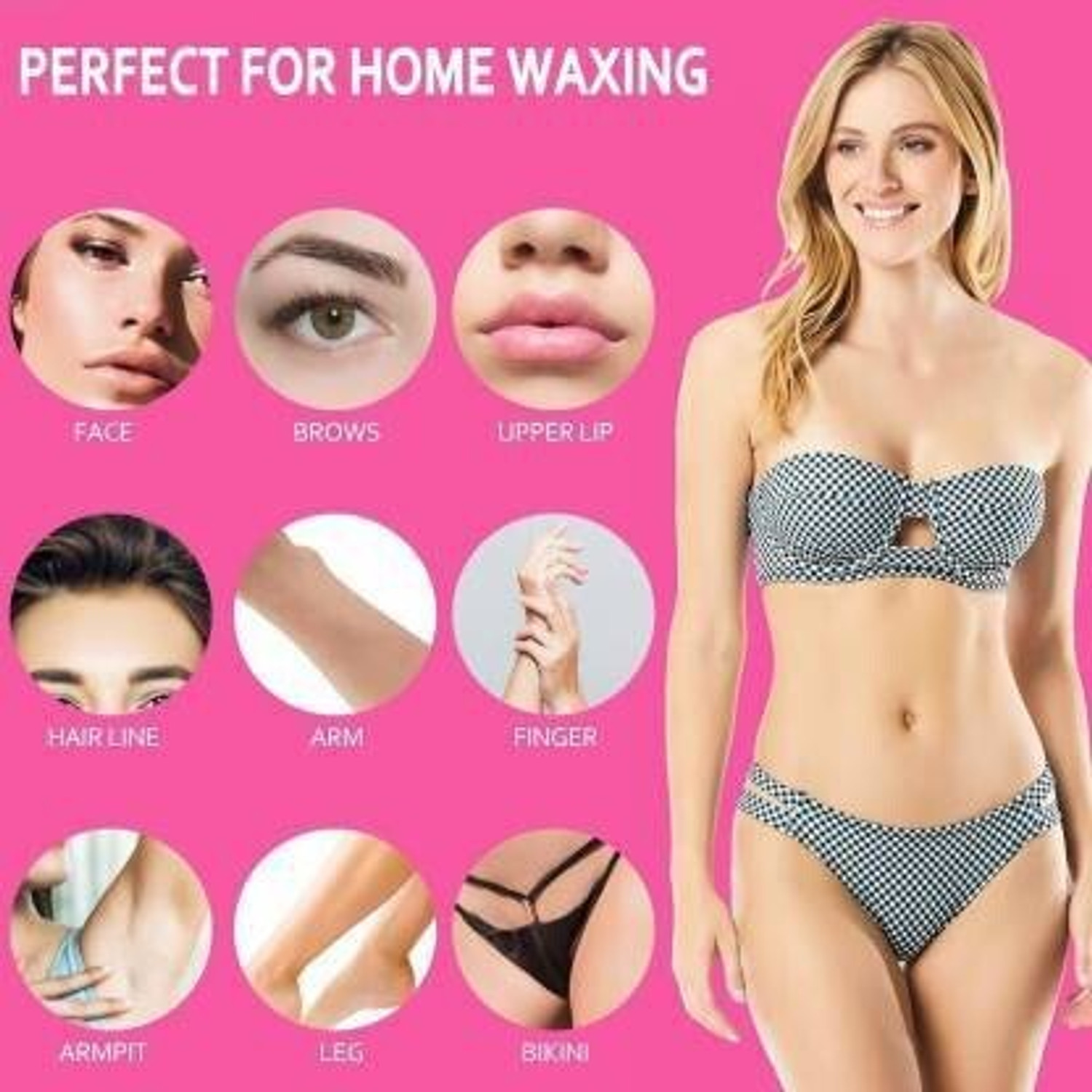 Image of BK 10 IMPORT & EXPORT Depilatory Roll on Wax Heater Machine Hair Removal Wax Warmer with Roll on Wax Refill Cartridge and 10 Pcs Wax strips for Hair Removal Waxing Kit for Women and Girls Wax