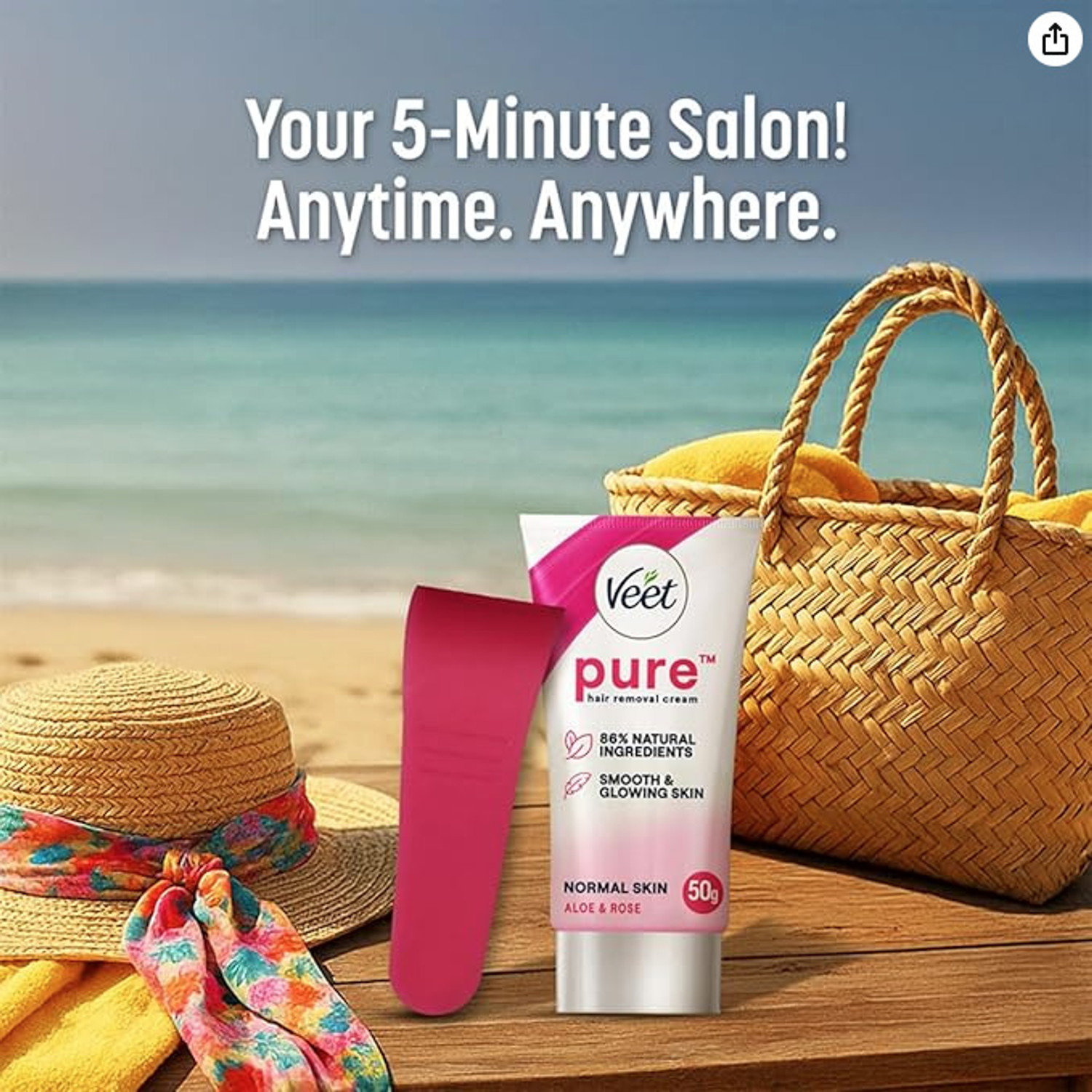 Image of Veet Pure Hair Removal - Normal Skin Cream Cream