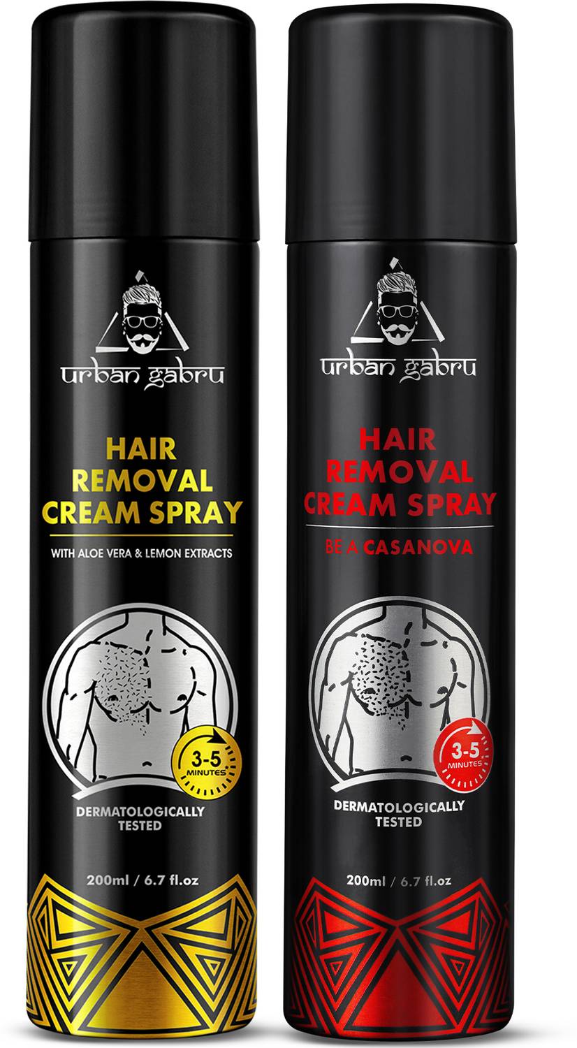 urbangabru Hair Removal Cream Spray Lemon and Casanova Painle