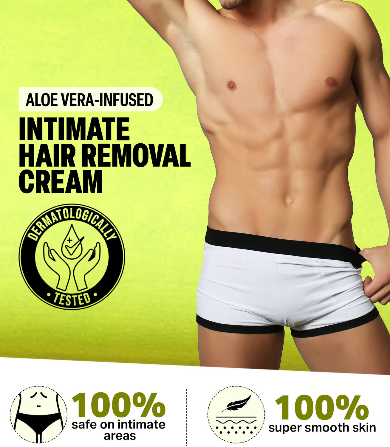 Image of BOMBAY SHAVING COMPANY Intimate Hair Removal Cream | Painless Pubic Hair Remover For Sensitive Area Cream