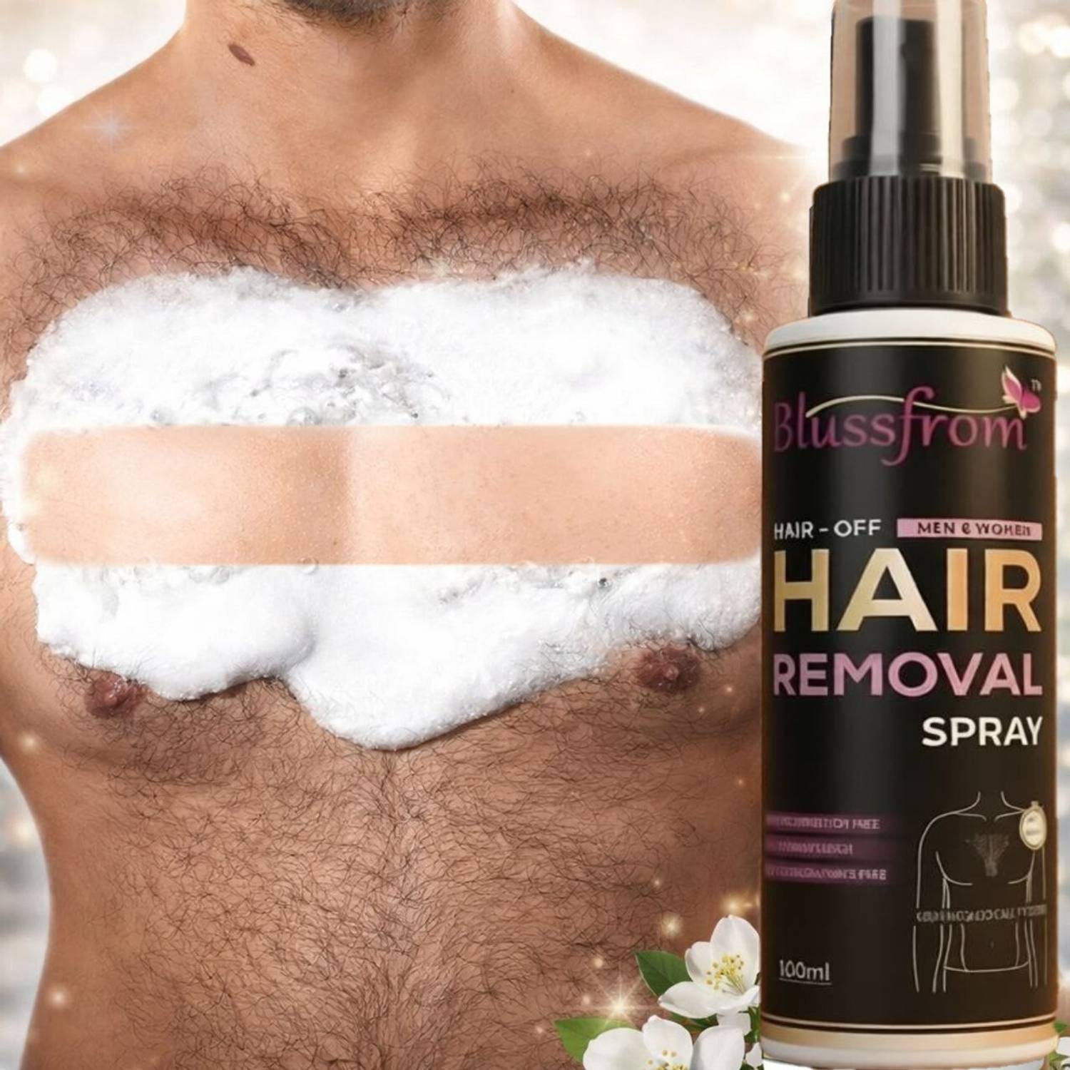 blussfrom Hair Removal Sprey For Man And Woman Spray