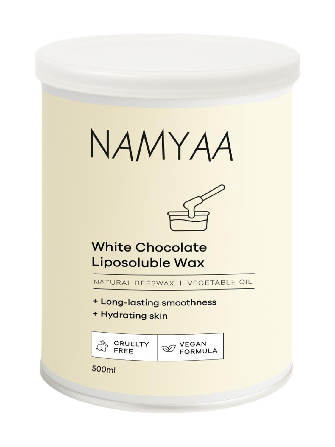 Image of Namyaa White Chocolate Liposoluble Wax I Painless Hair Removal Wax Pack of 1 Wax