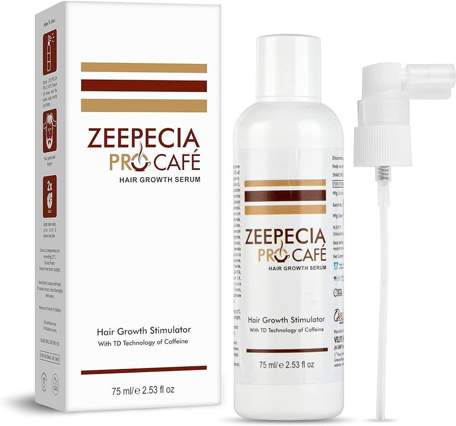 Image of ZEEPECIA PRO CAFE HAIR GROWTH SERUM