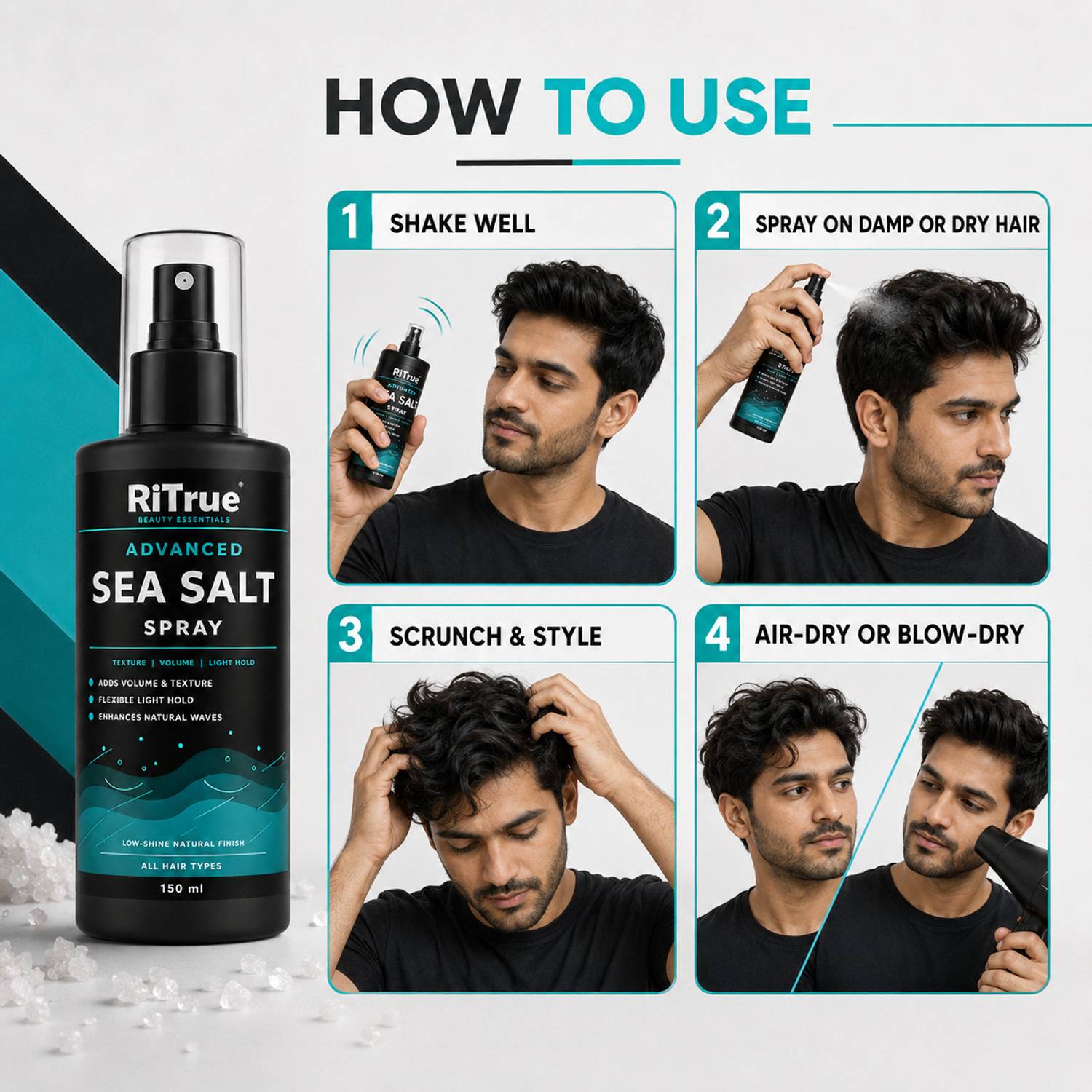 RiTrue Sea Salt Spray 150ml - Image 4