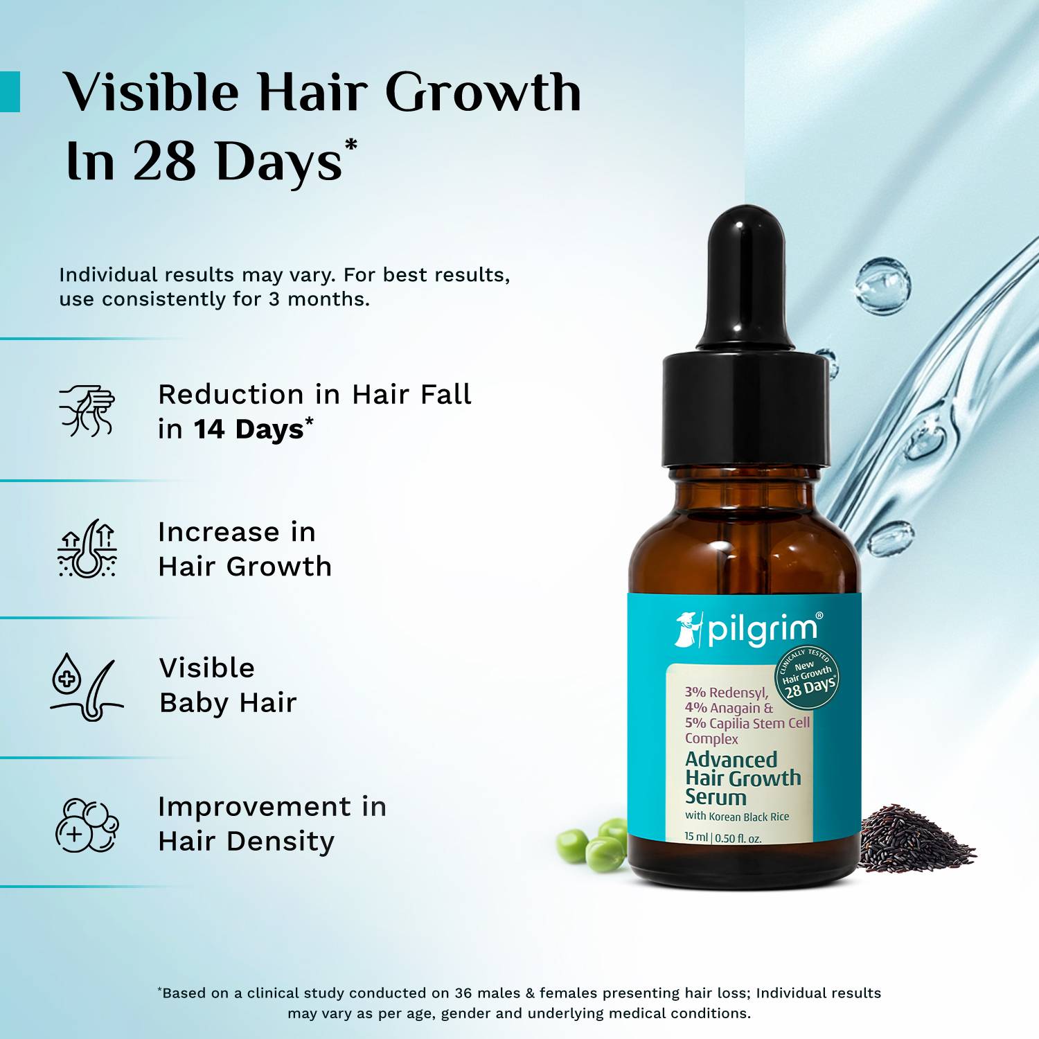 Pilgrim Advance Hair Growth Serum 25ml - Image 3