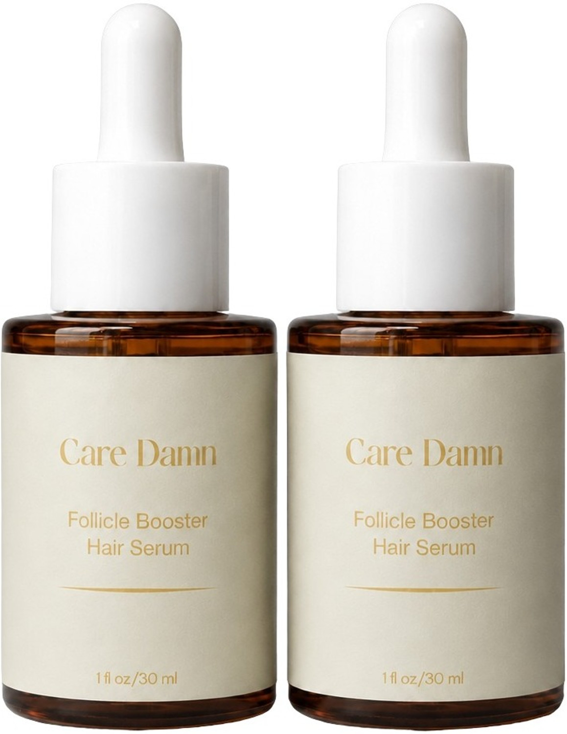 Image of CARE DAMN Hair Serum Follicle Booster Rice Water, Biotin Rosemary Daily Hair use Pack of 2