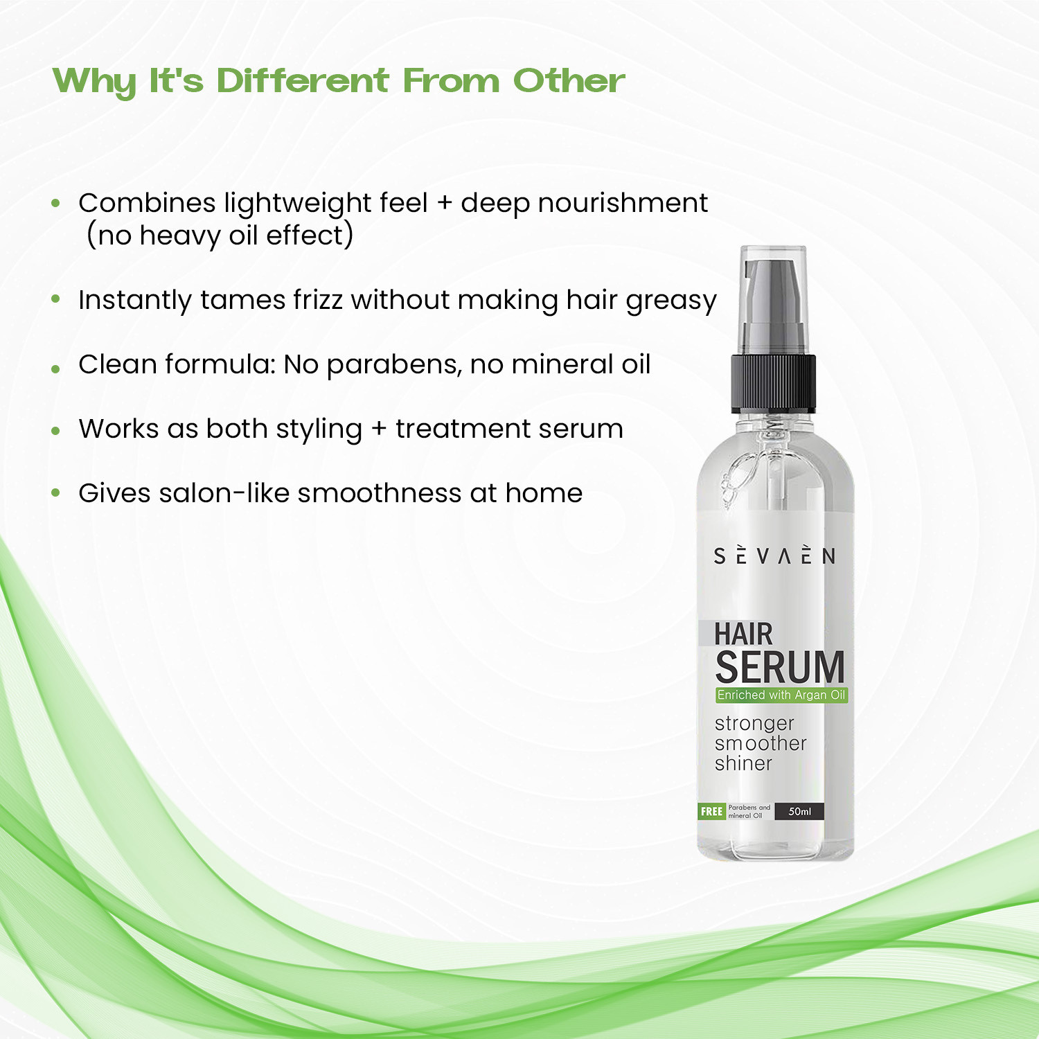 Image of SEVAEN Full Hair care combo (100ml hair growth oil+250ml keratin shampoo+250ml keratin conditioner+50ml hair serum)