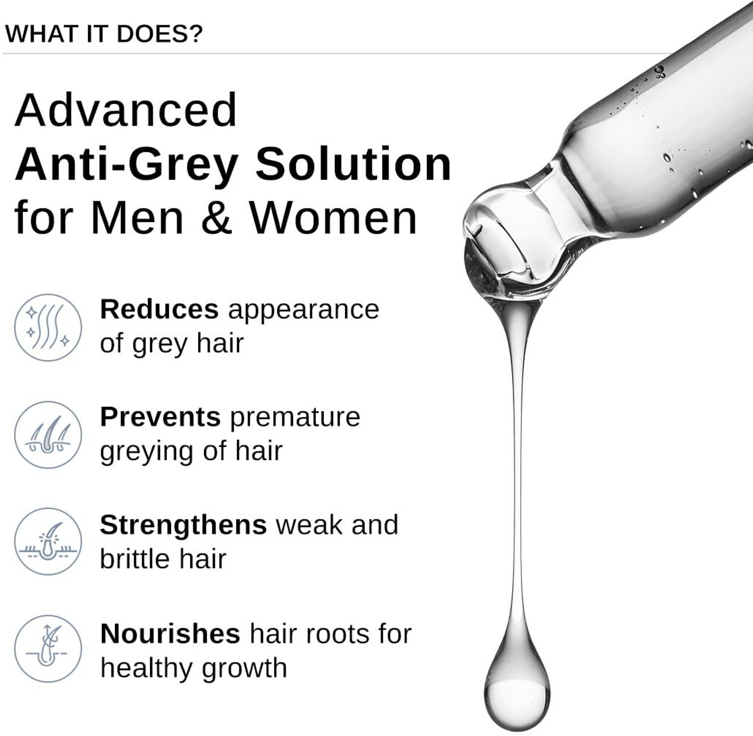 Image of AroMine Beard Oil Serum for Grey Hair - Natural Black Beard Solution